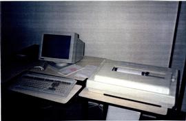 Computador, teclado e Impressora matricial