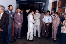 Dr. Luiz Antonio Bonat (segundo à esquerda), Dr. Fernando Quadros da Silva, Dr. Edgar Antônio Lip...