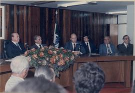 Ministros Lauro Leitão, Otto Rocha e Miguel Ferrante no canto direito