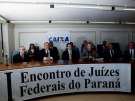 Sr. Eduardo Rocha Virmond (Secretário de Justiça do Estado do Paraná), Ministro Félix Fischer (Su...